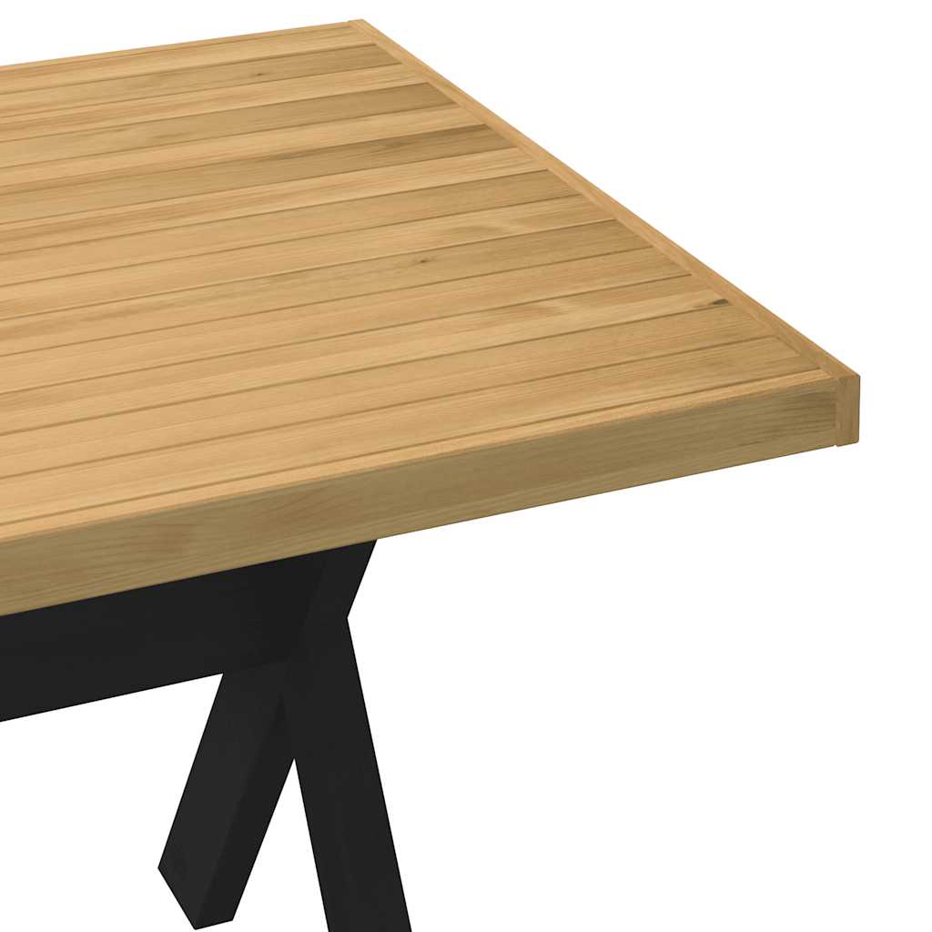 Esstisch NOAIN U-Form-Beine 180x90x75 cm Massivholz Kiefer