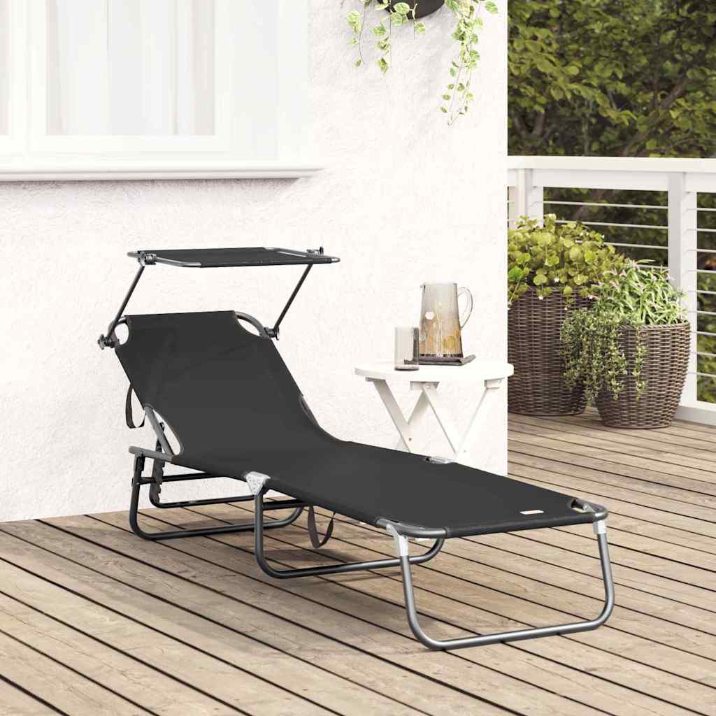 Klappbare Sonnenliege Blau 190 x 57 x 81 cm Oxford