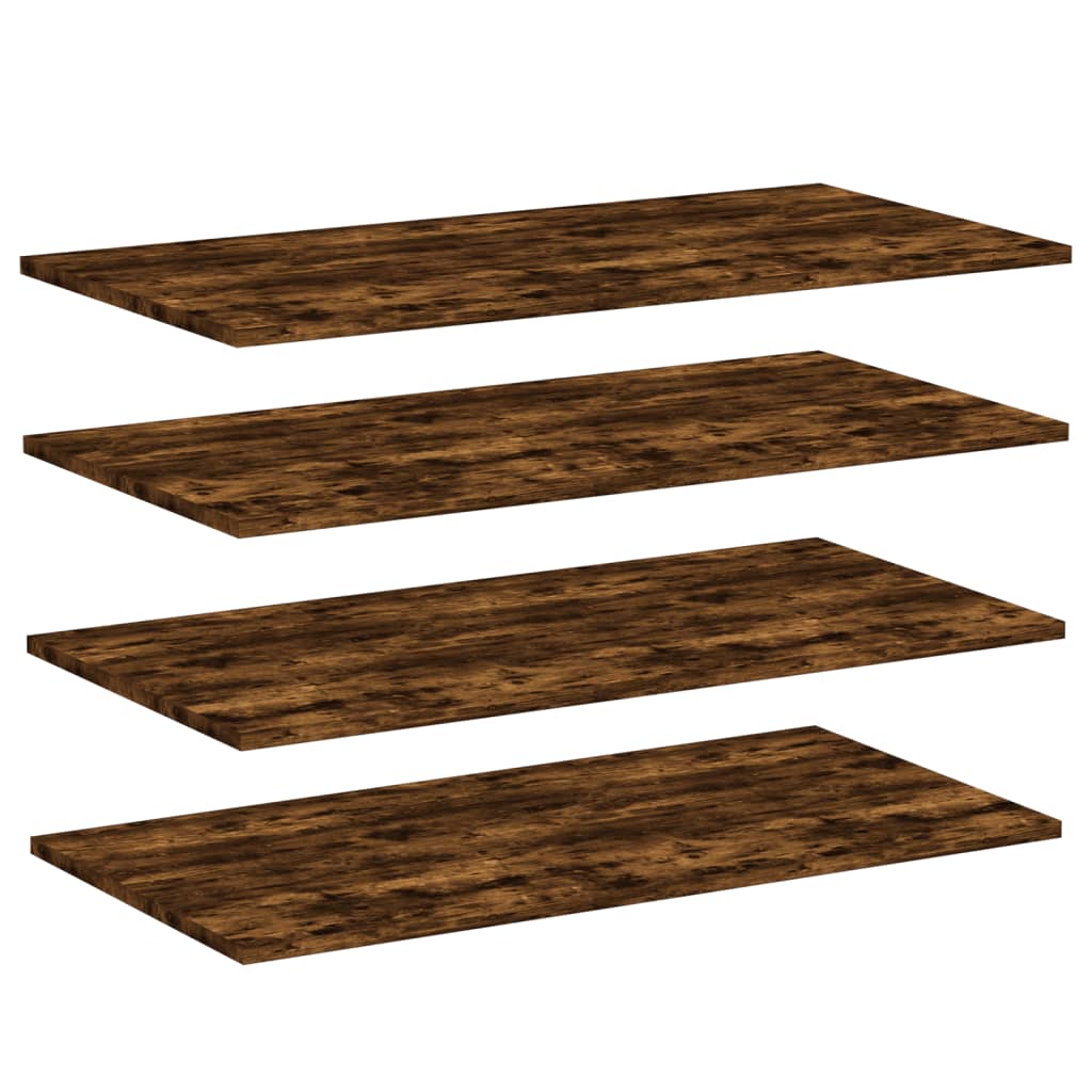 Bücherregal-Bretter 4 Stk. Weiß 40x10x1,5 cm Holzwerkstoff