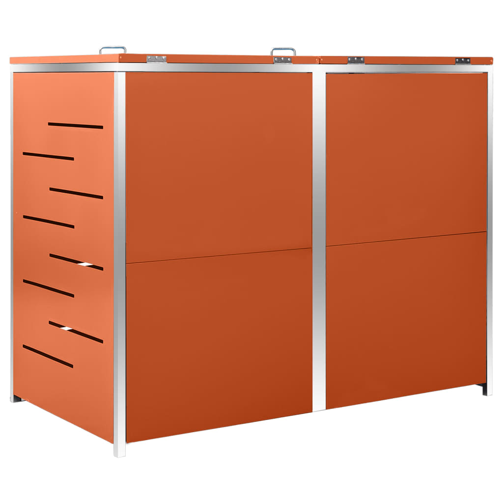 Mülltonnenbox für 3 Tonnen 207x77,5x112,5 cm Edelstahl