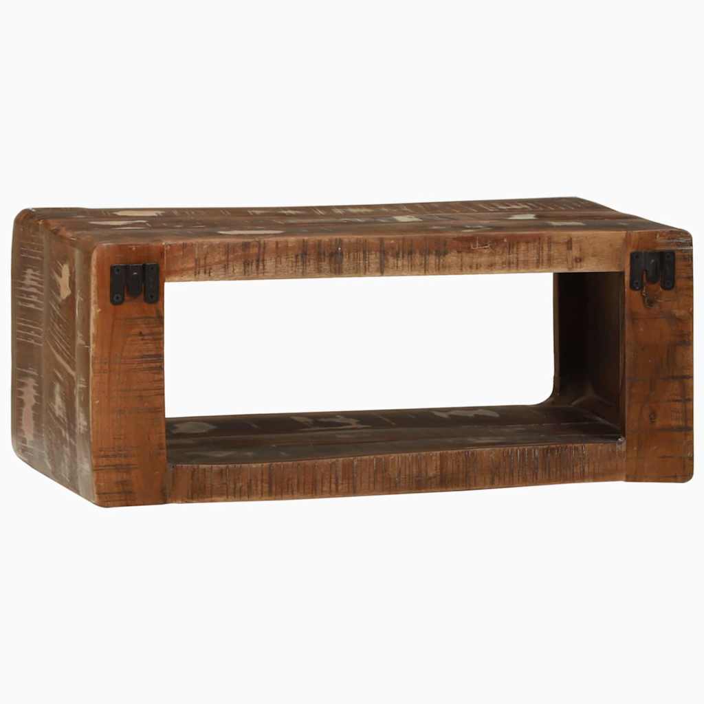 TV-Schränk mit Regal Braun 60 x 30 x 25 cm Massivholz Mango