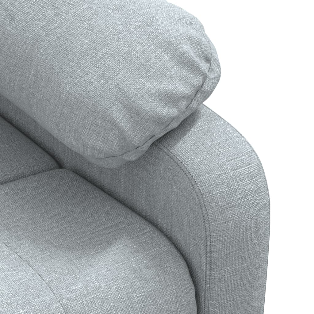 Massagesessel Elektrisch Dunkelgrau Stoff