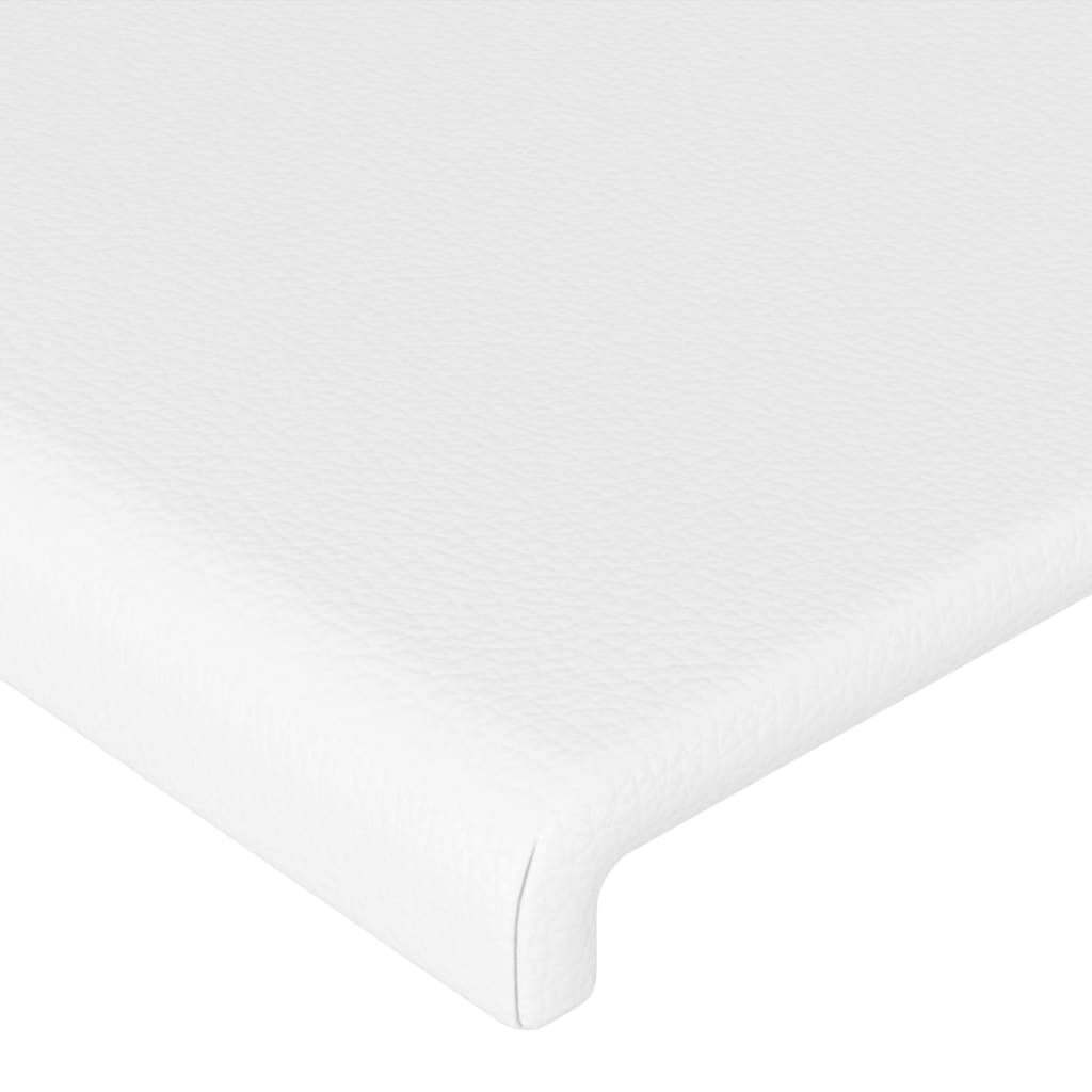 Kopfteil mit Ohren Creme 83x23x78/88 cm Kunstleder