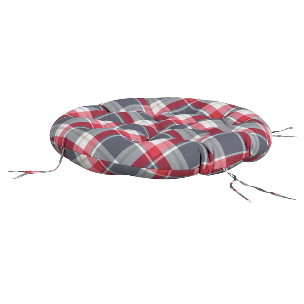 Kissen Rund Marineblau Ø 60x11 cm Oxford-Gewebe