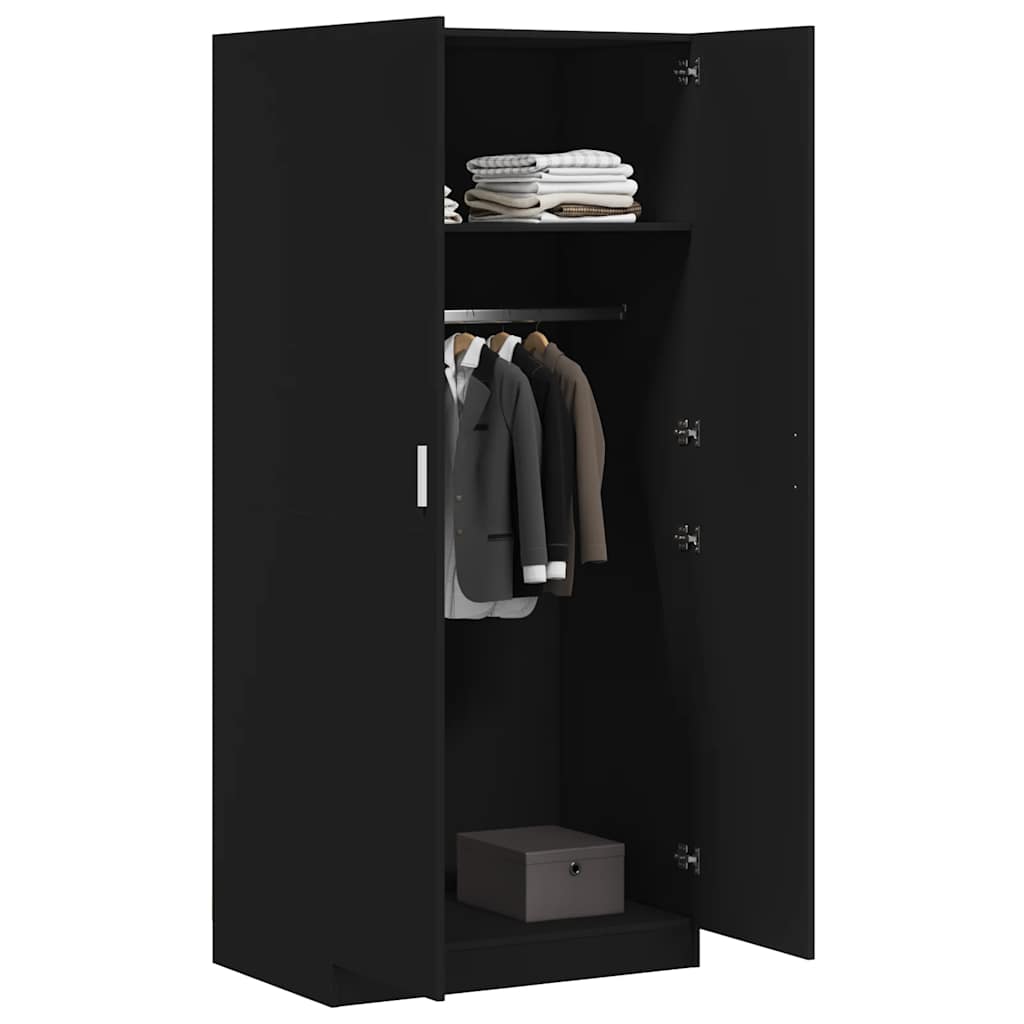 Kleiderschrank Weiß 80x52x180 cm Holzwerkstoff