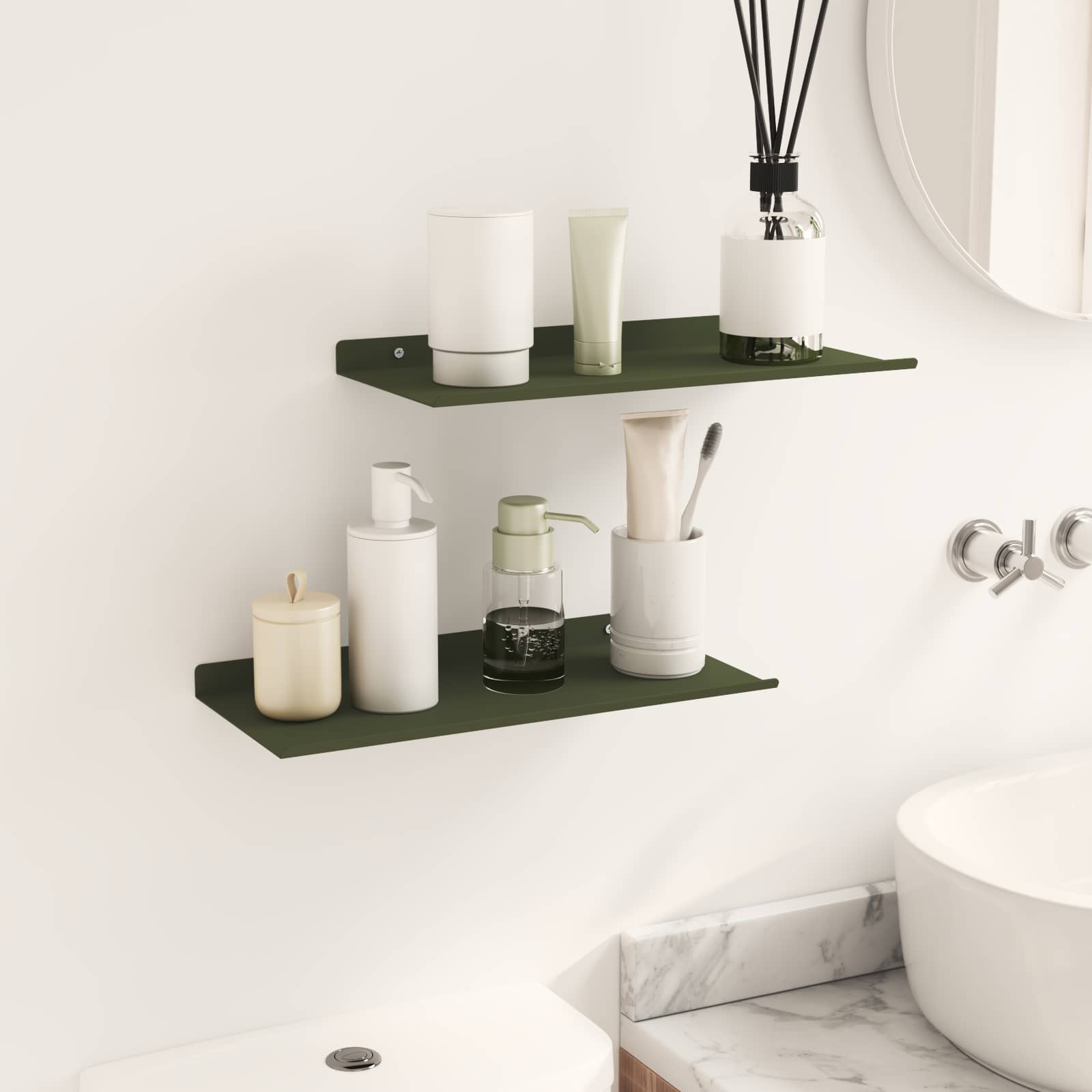 Schwebendes Regal 3 pcs Schwarz 40 x 9 x 2,5 cm Stahl