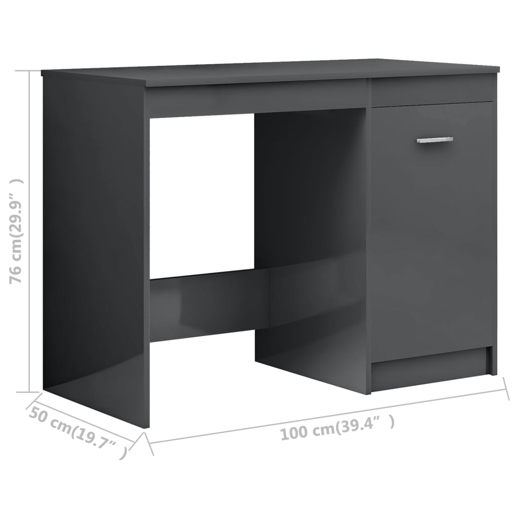 Schreibtisch Weiß 100×50×76 cm Holzwerkstoff