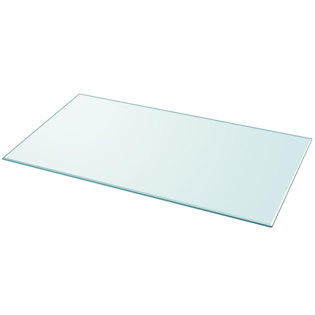 Tischplatte aus gehärtetem Glas quadratisch 700x700 mm