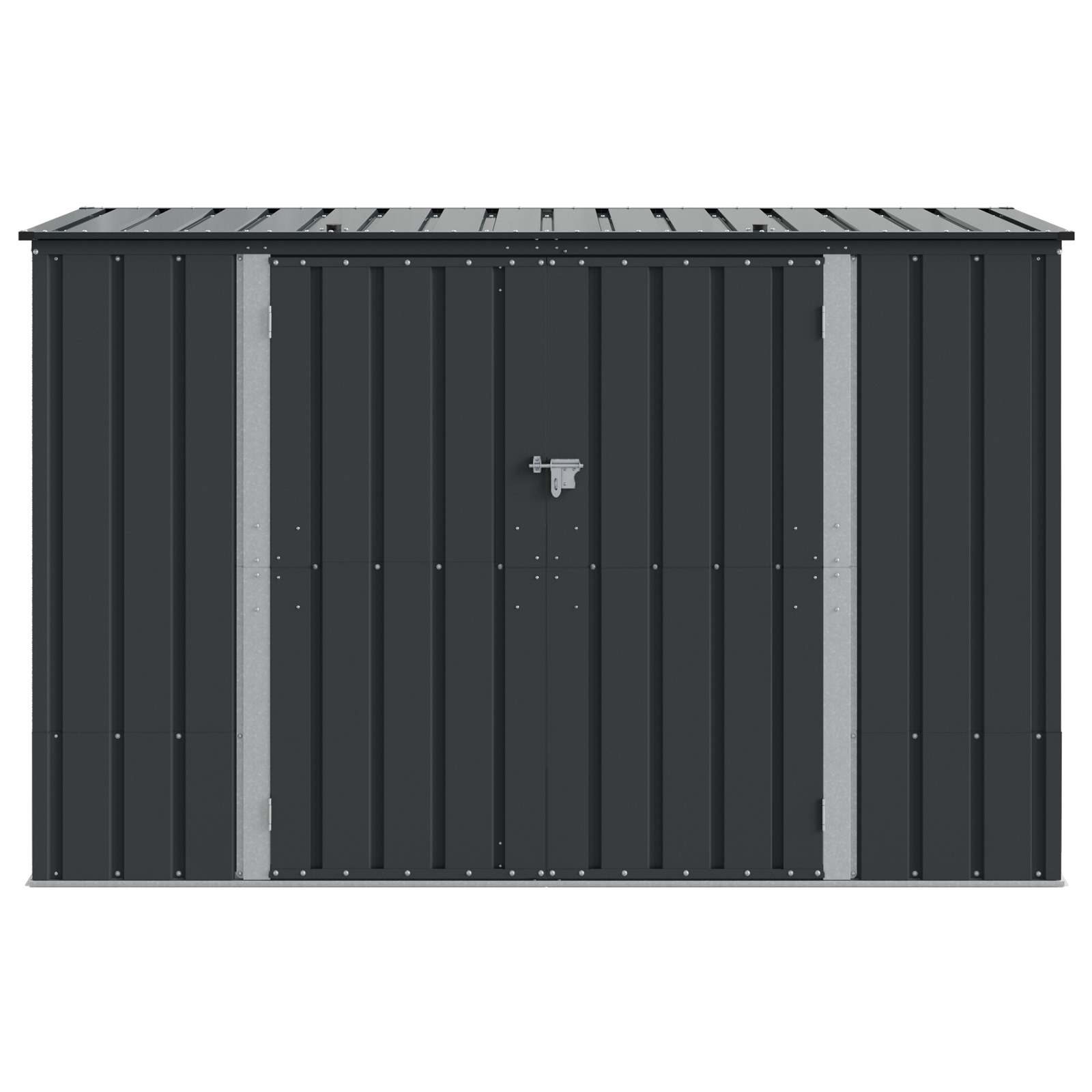 Gartenlagerbox Schwarz 151,5 x 82 x 110,5 cm Stahl