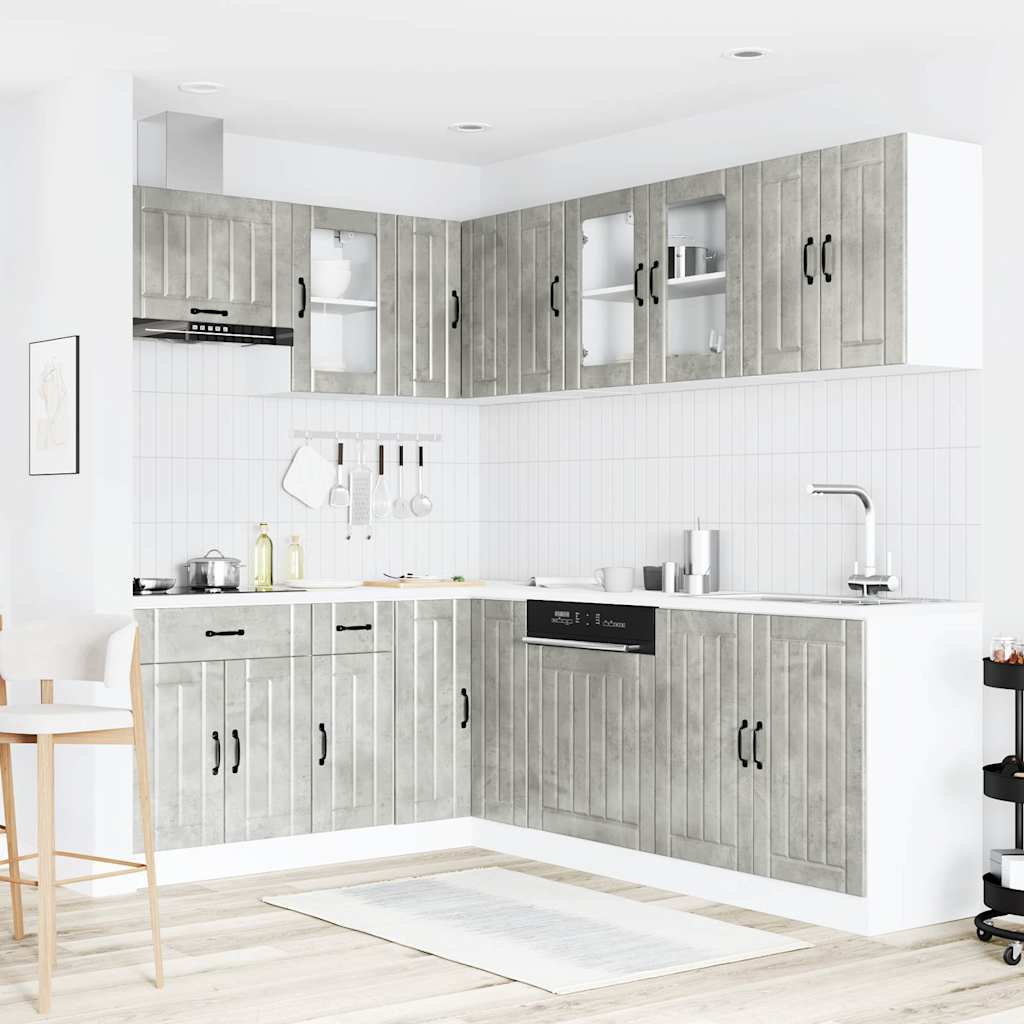 11-tlg. Küchenschrank-Set Lucca Weiß Holzwerkstoff