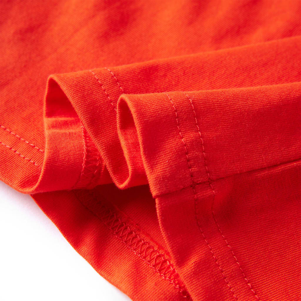 Kinder-Langarmshirt Hellorange 128
