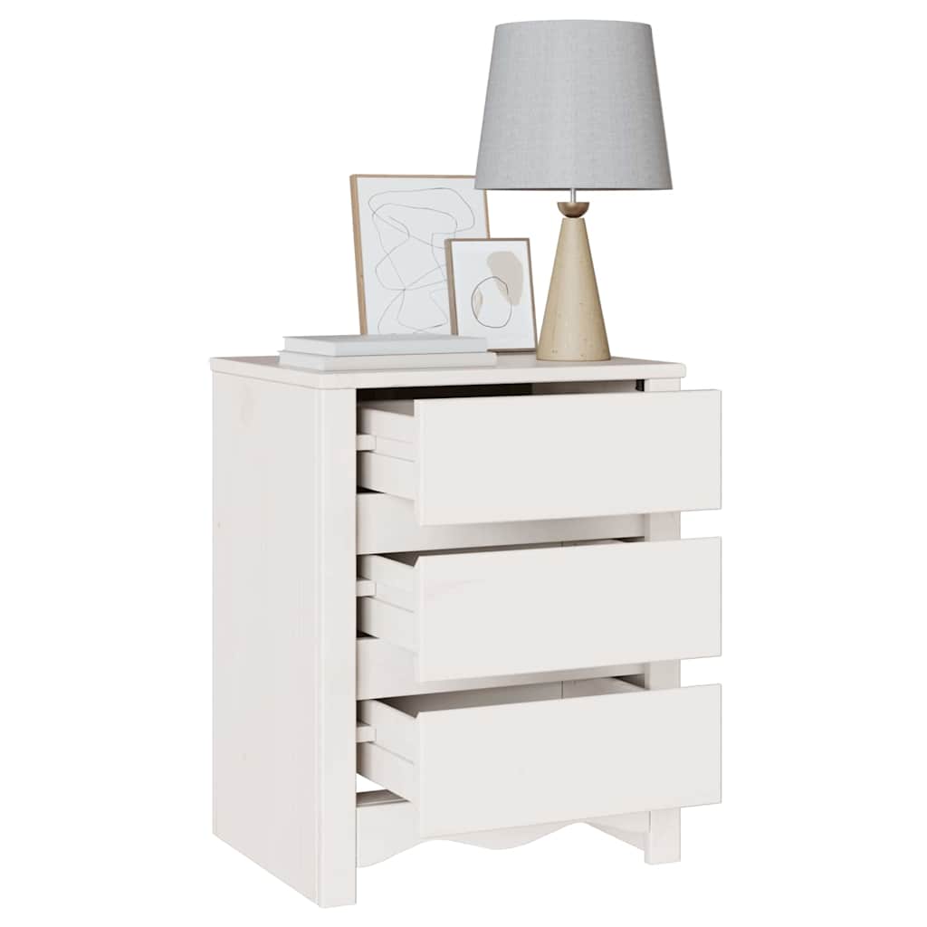 Couchtisch Drammen Eiche 45 x 35 x 56 cm Massives Kiefernholz