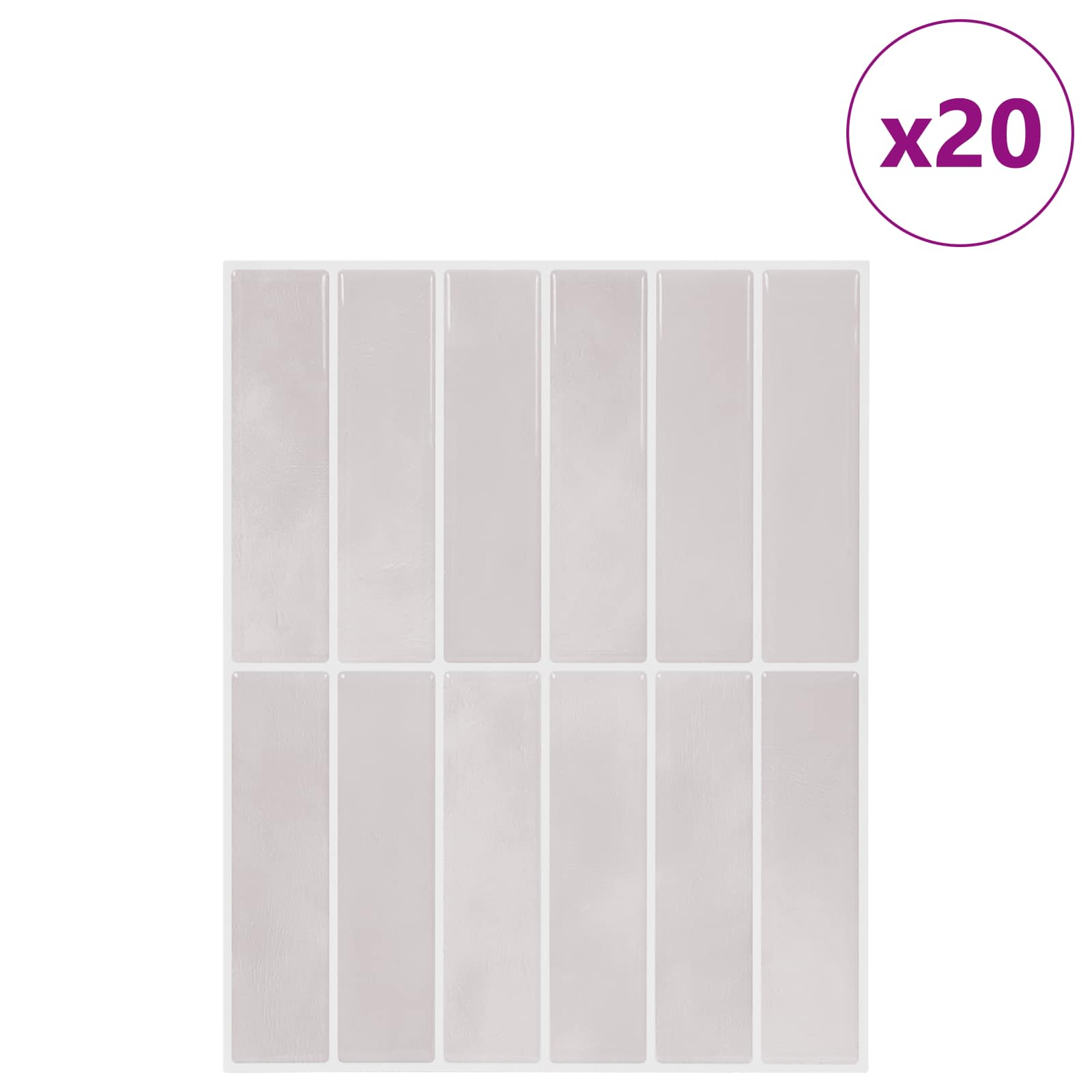 Rechteckige Fliese 10 pcs Dunkelgrün 29 x 23 x 0,08 cm