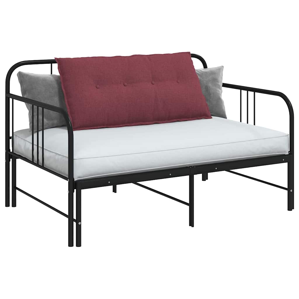 Rückenkissen Hellgrau 50 x 19 x 45 cm Stoff