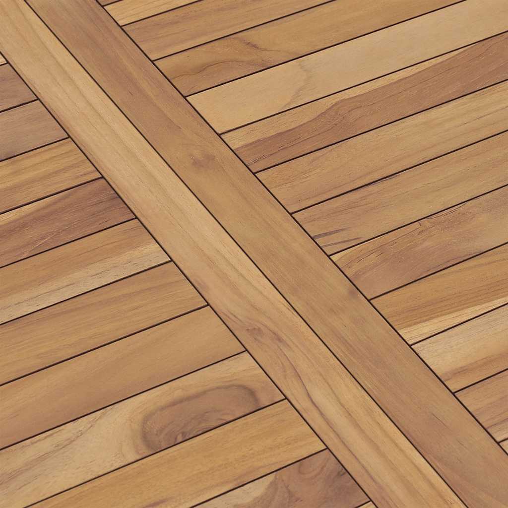 Garten-Esstisch 140x80x77 cm Massivholz Teak