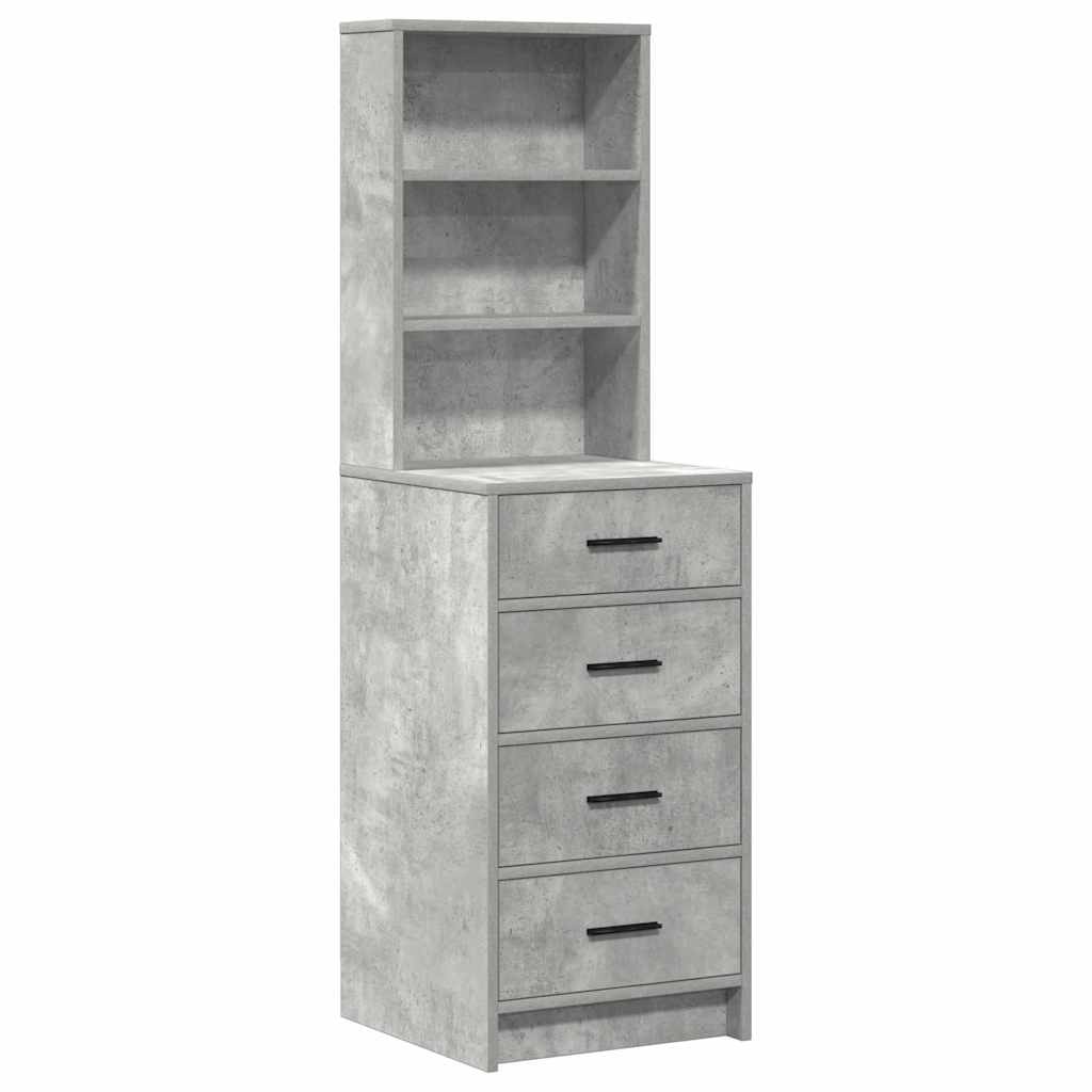 Schminktisch mit Regal Weiß 78,5 x 41 x 135 cm Holzwerkstoff