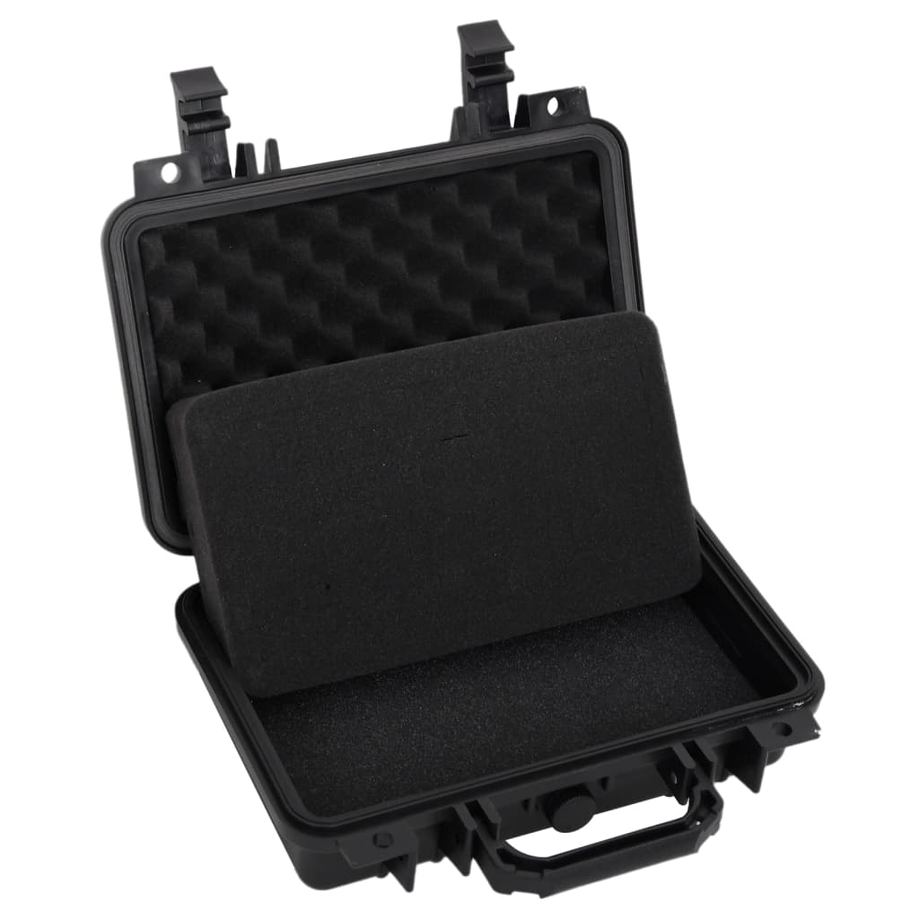 Koffer für Flugreise Tragbar Schwarz 46,5x21,5x17,5 cm PP