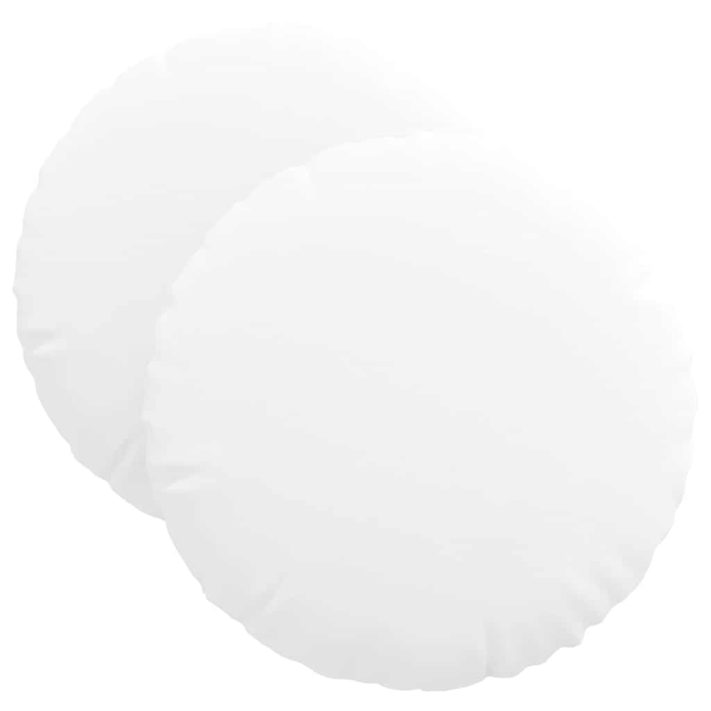 Sitzkissen 2 pcs Hellgrau Ø30 x 13 cm Stoff
