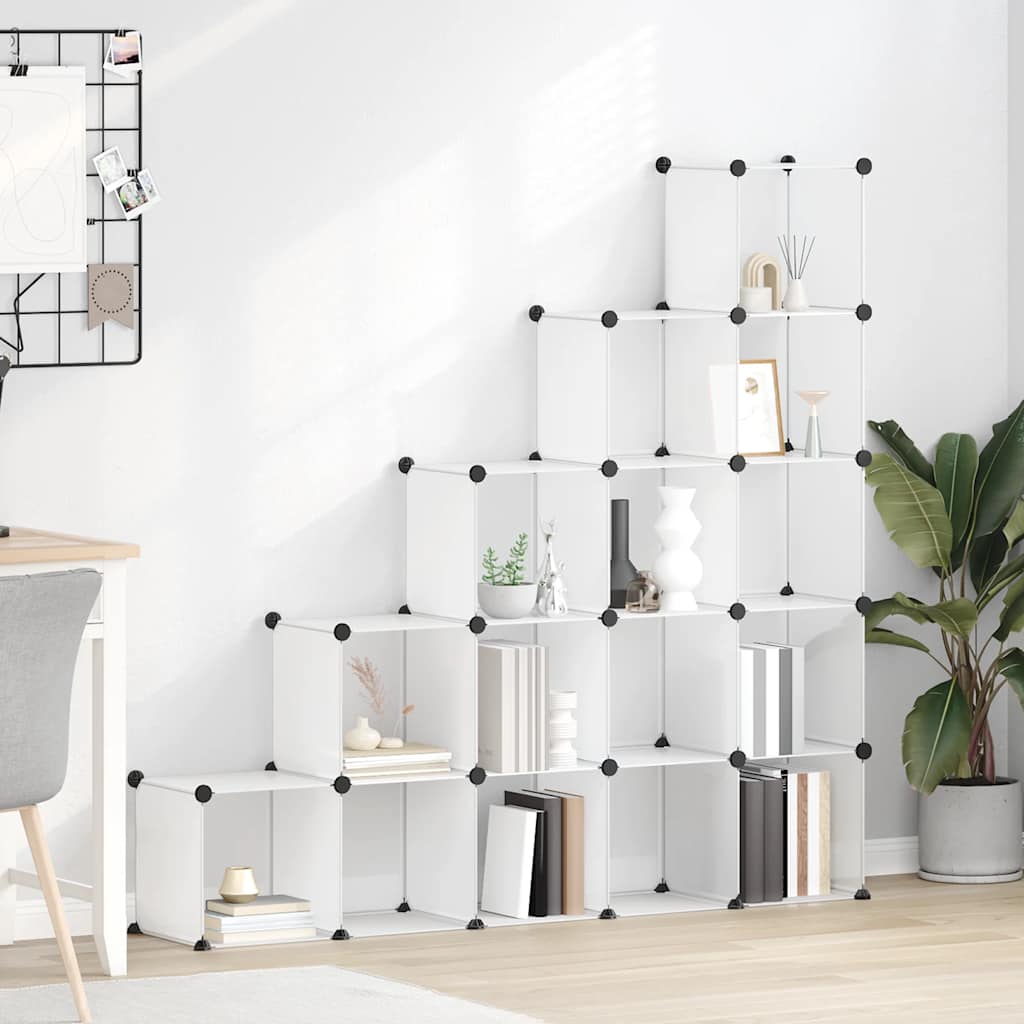 Regalsystem mit 12 Würfeln Schwarz PP
