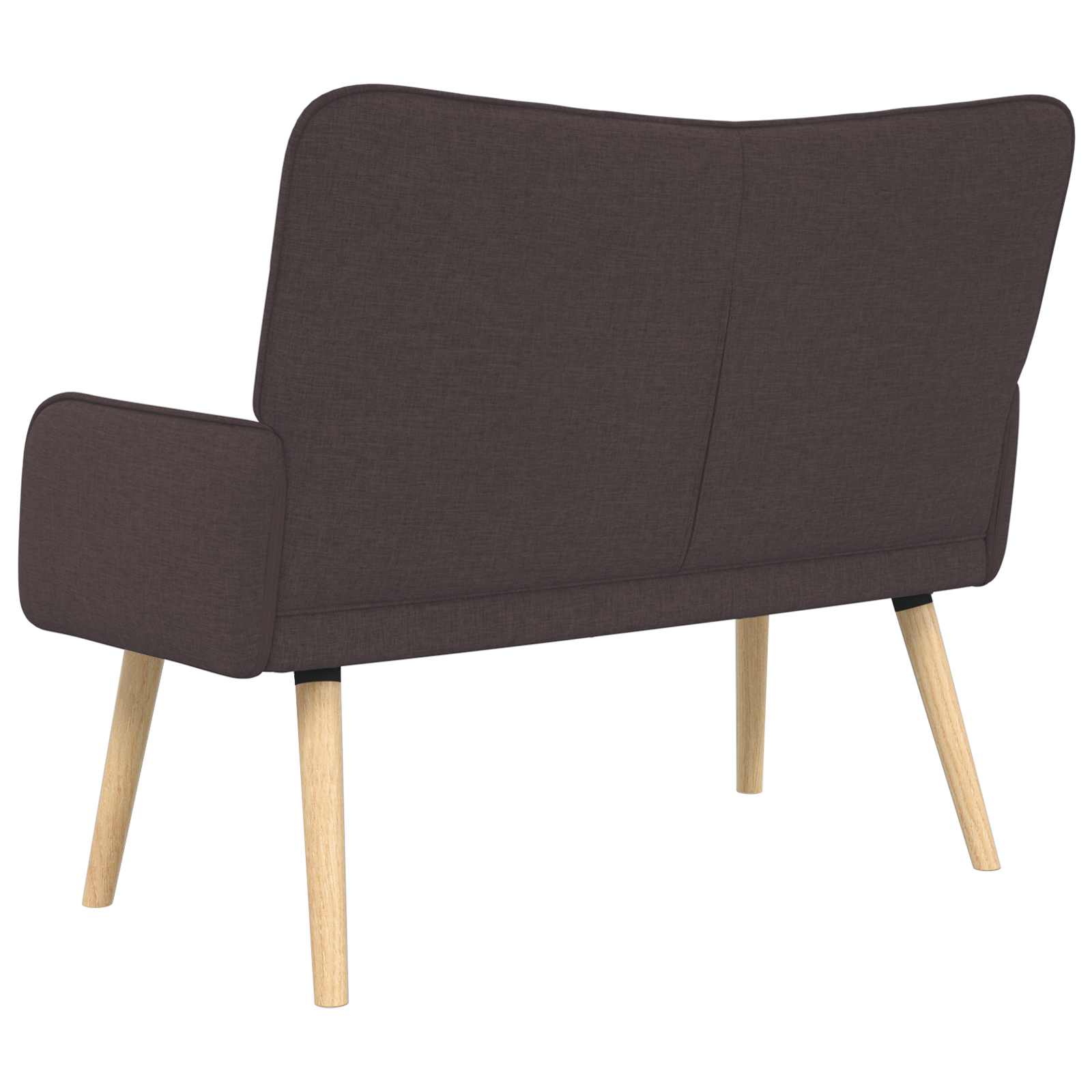 2-Sitzer Sofa Hellgrau 115 x 61 x 87 cm Stoff
