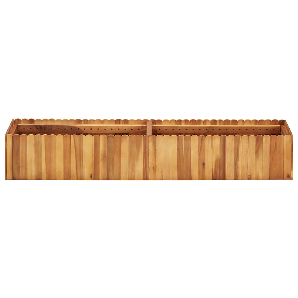 Garten-Hochbeet 50 x 30 x 25 cm Massivholz Akazie