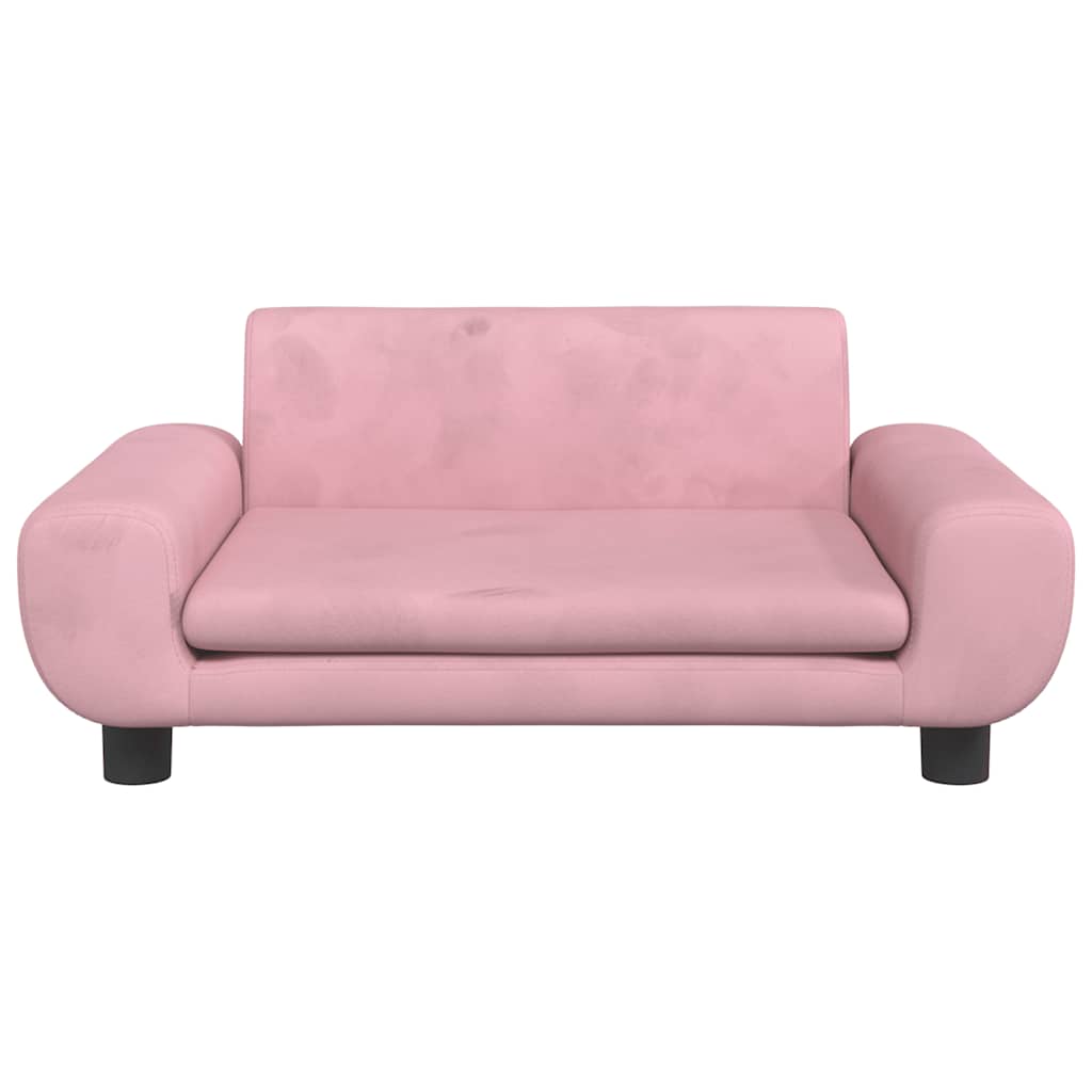 Hundebett Blau 100x54x33 cm Samt