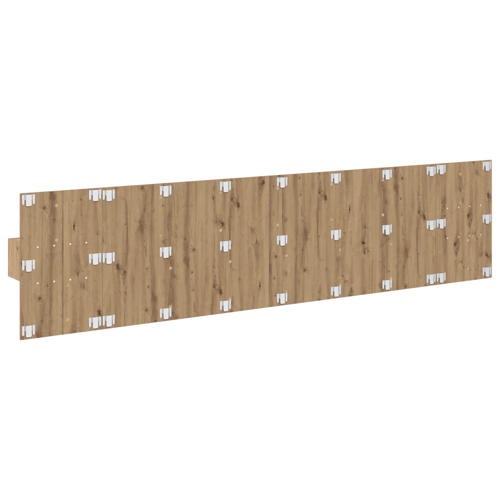 Kopfteil mit Nachttischen Weiß Holzwerkstoff