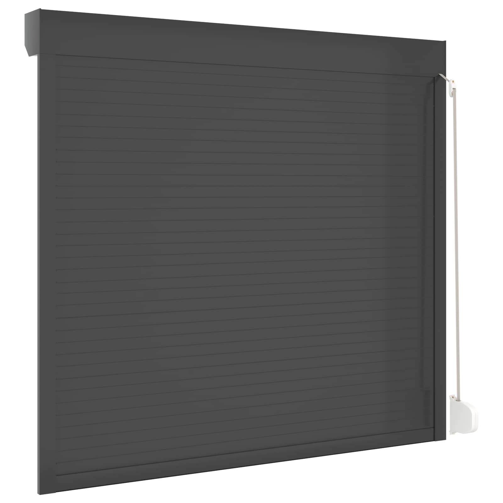 Rollladen Weiß 70 x 100 cm Aluminium und Polyurethan