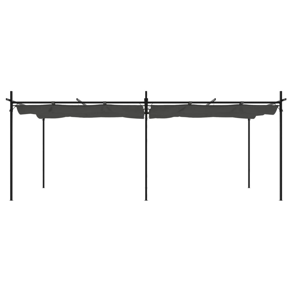 Pergola mit Schiebedach Creme 295x292x230 cm