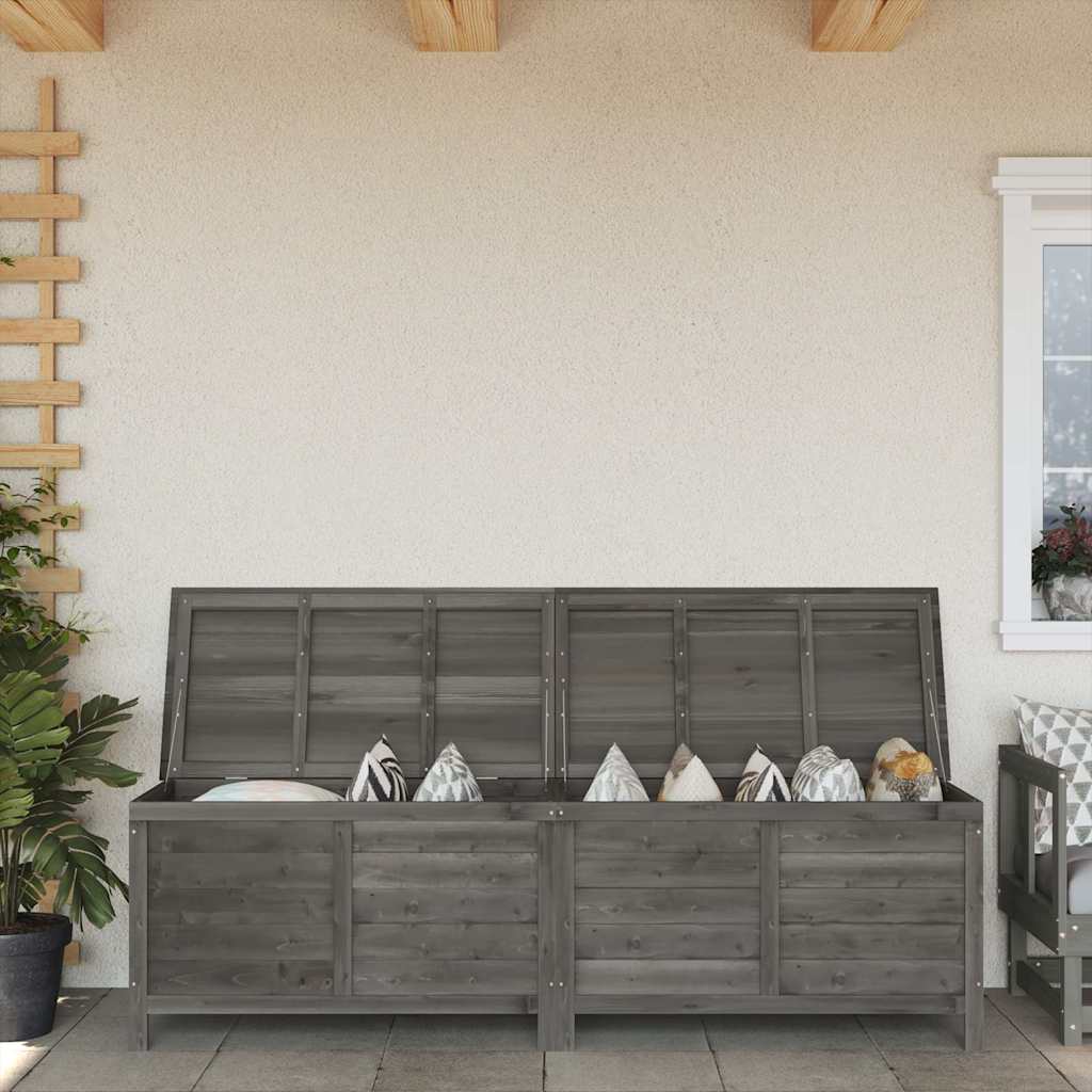 Gartentruhe 50x49x56,5 cm Massivholz Tanne