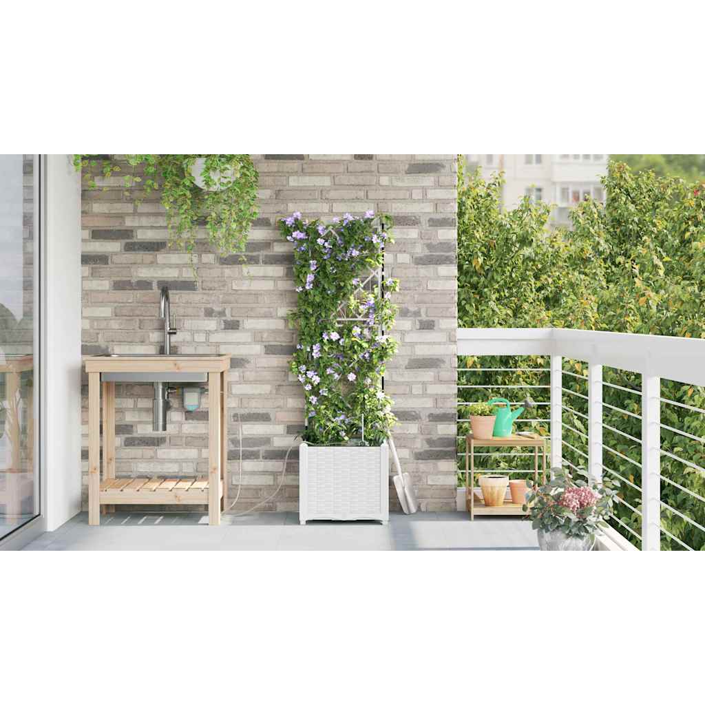 Garten-Pflanzgefäß 4 Stk. Braun 160 x 40 x 22 cm PP