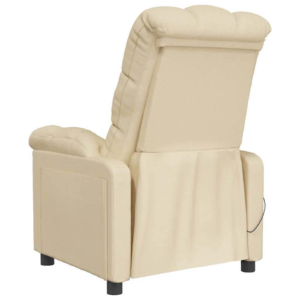 Massagesessel Hellgrau Stoff