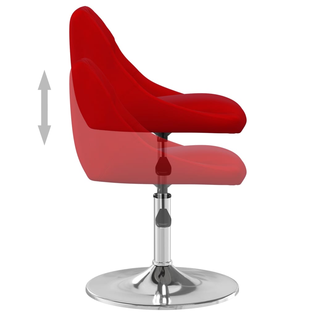 Esszimmerstühle 4 Stk. Drehbar Braun Samt