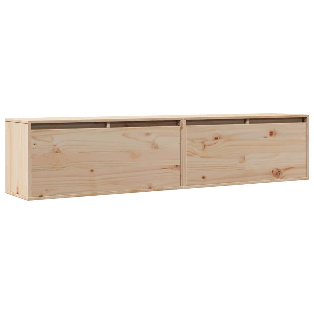 Wandschrank 80x30x35 cm Massivholz Kiefer
