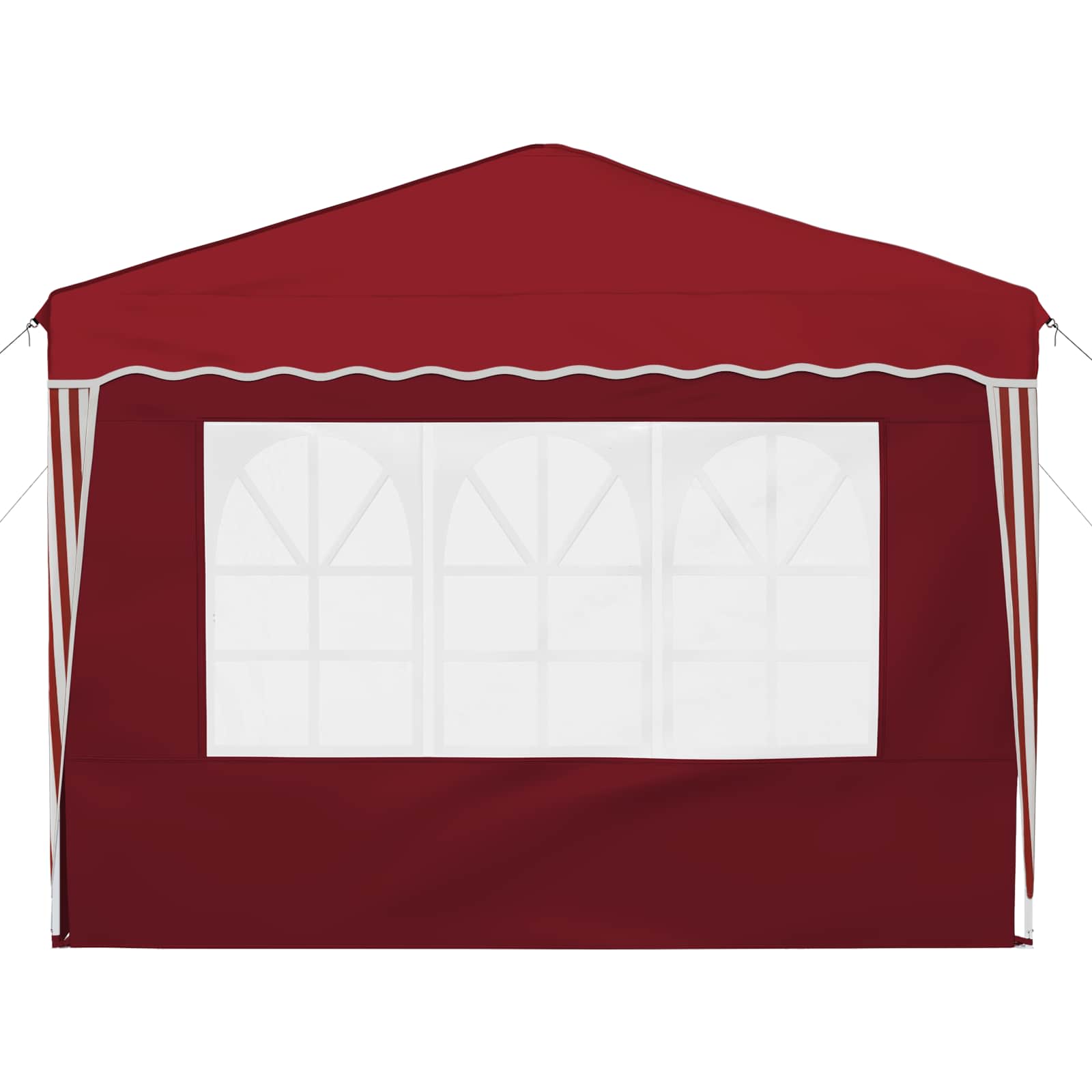 Pop-up Partyzelt 288 x 288 x 245 cm Creme Oxford-Stoff