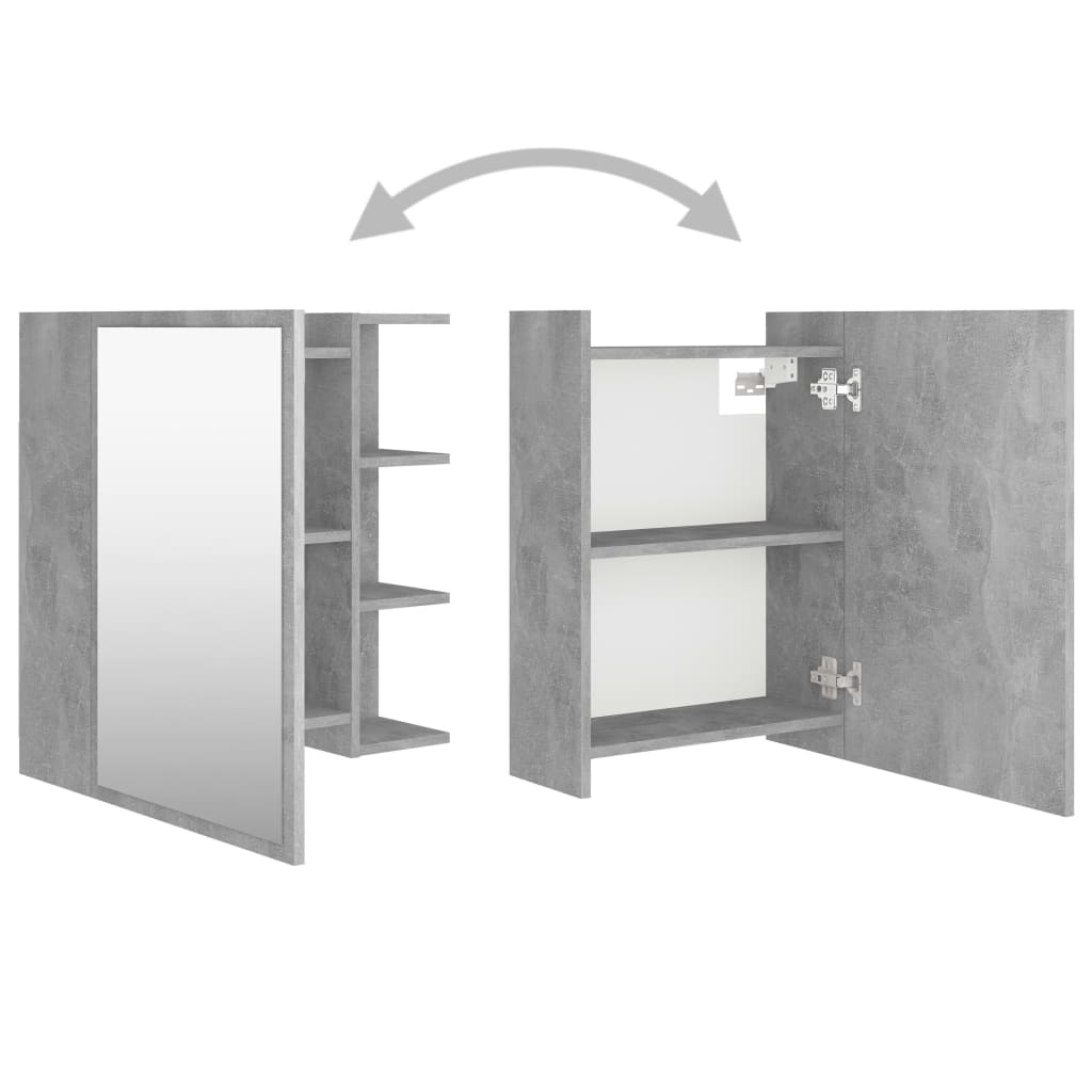 Bad-Spiegelschrank Weiß 62,5x20,5x64 cm Holzwerkstoff