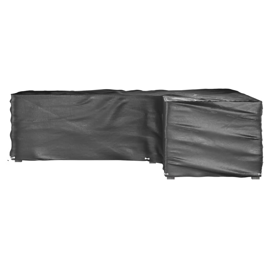 Gartenmöbel-Abdeckungen 2 Stk. L-Form 12 Ösen 250x250x90 cm