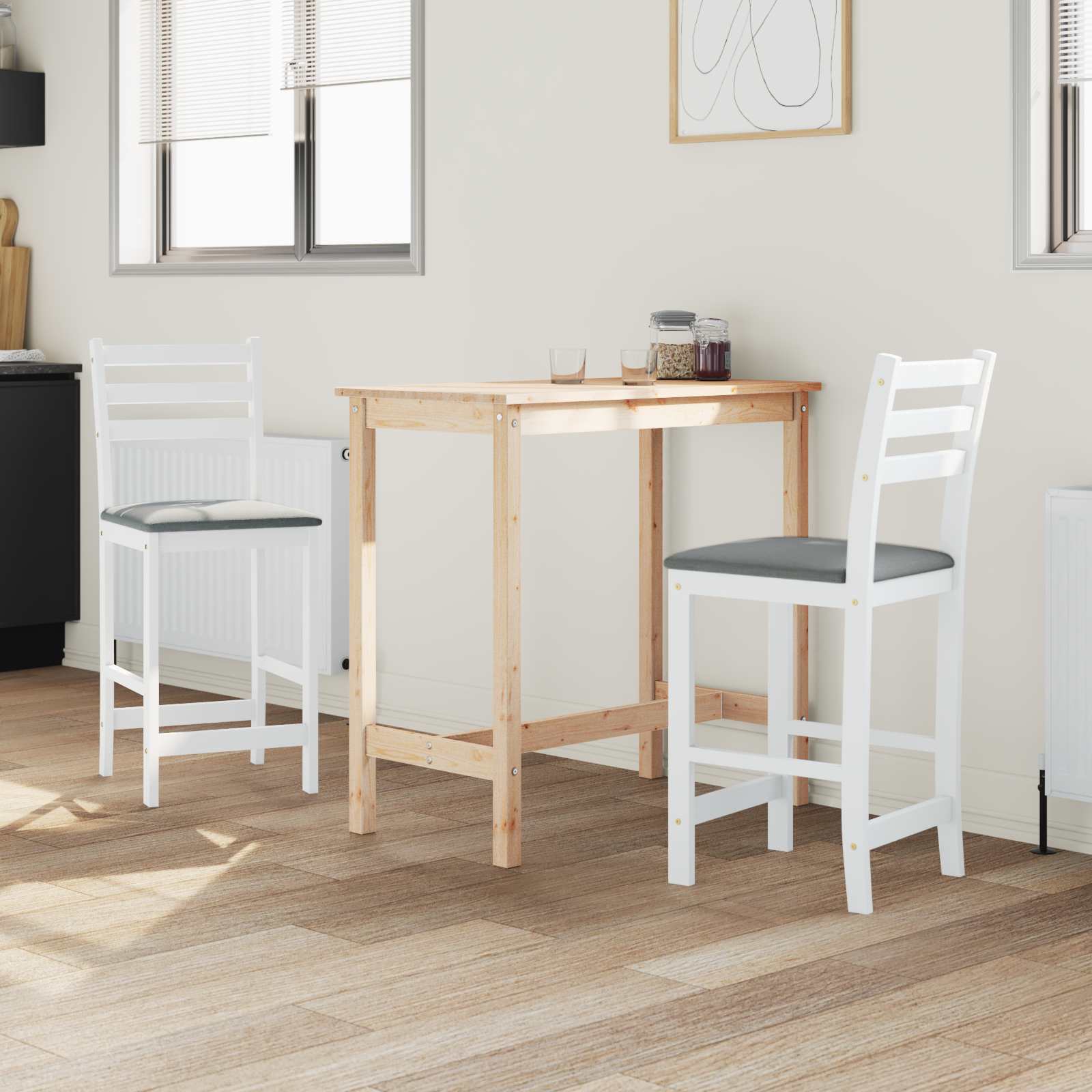 Esszimmerstühle 2 pcs Hellbraun 40 x 47,5 x 99,5 cm