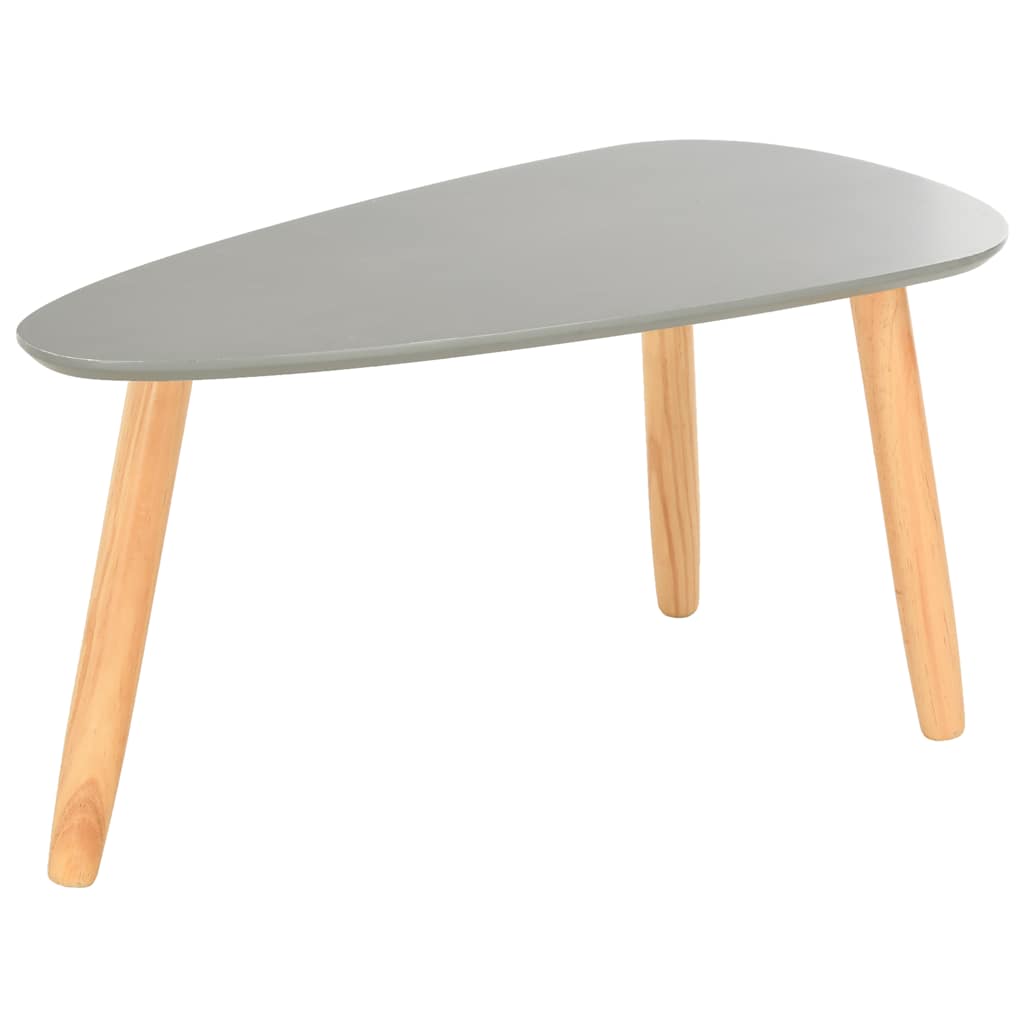 2-tlg. Couchtisch-Set Massivholz Kiefer Weiß