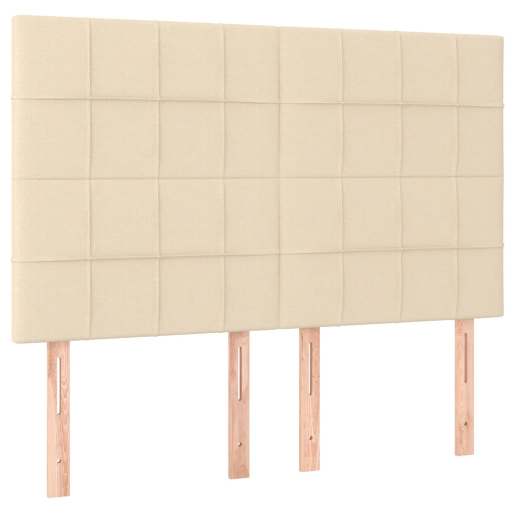 Kopfteil Hellgrau 80x5x118/128 cm Stoff