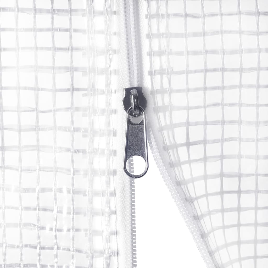 Gewächshaus mit Stahlrahmen Grün 24 m² 6x4x2,85 m