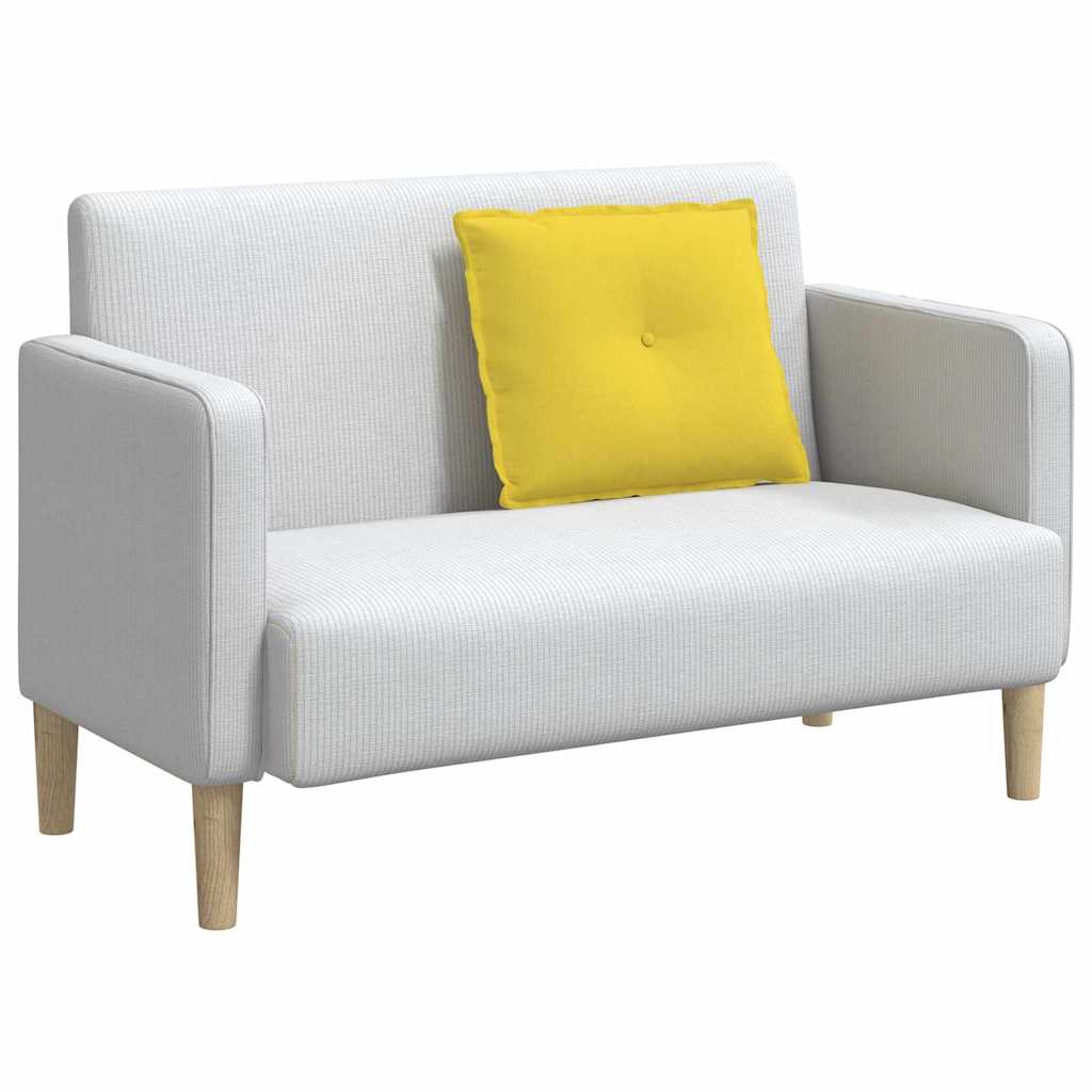 Rückenkissen Hellgrau 50 x 19 x 45 cm Stoff
