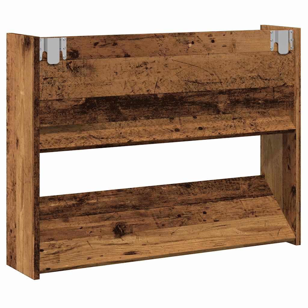 Wand-Schuhschränke 4 Stk. Weiß 60x18x60 cm Holzwerkstoff