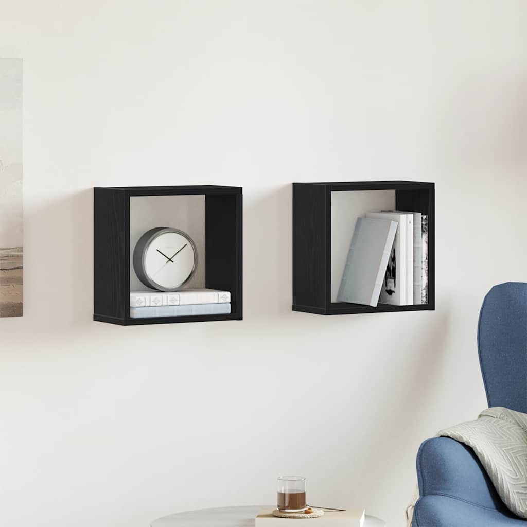 Würfelregale 2 Stk. Weiß 30x15x30 cm