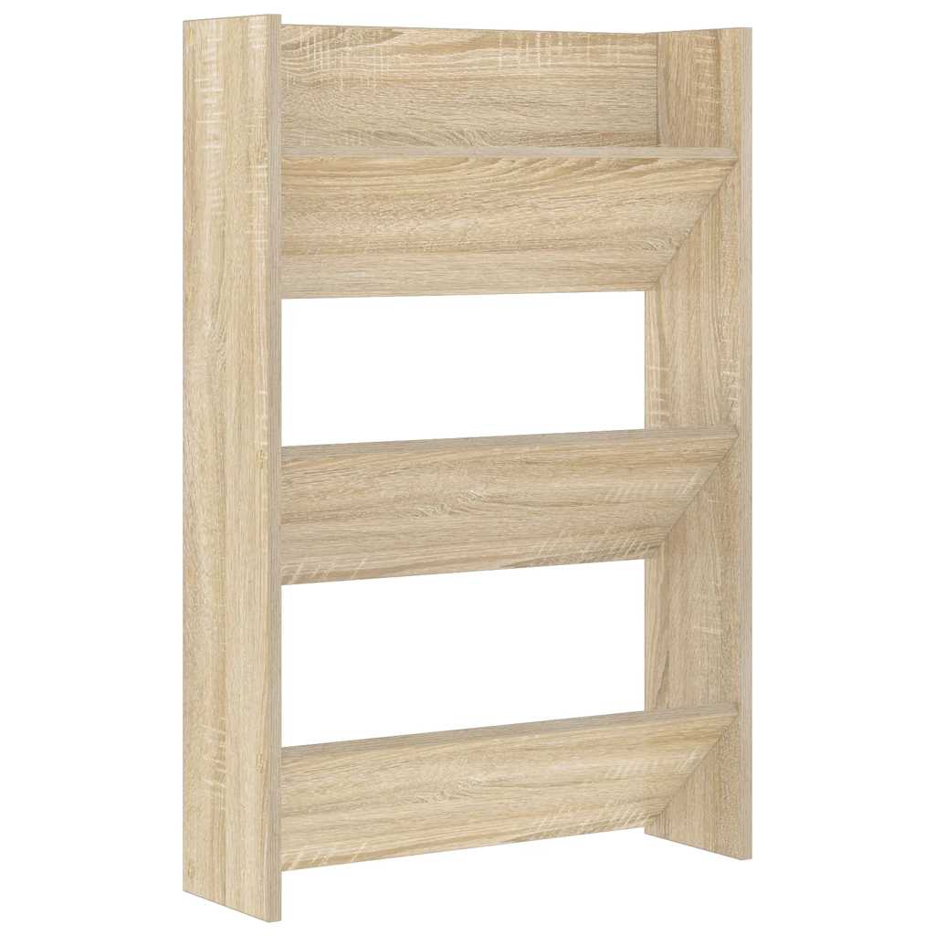 Wand-Schuhschränke 4 Stk. Weiß 60x18x60 cm Holzwerkstoff