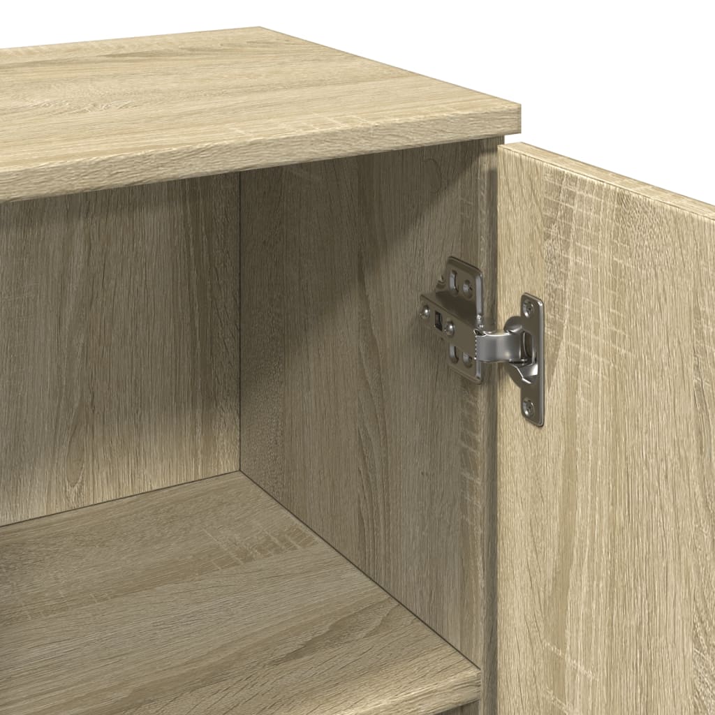 Badschrank Weiß 30x30x190 cm Holzwerkstoff