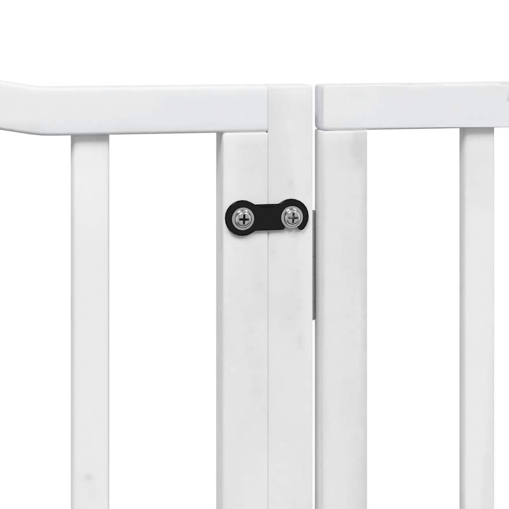 3-tlg. Hundetor Faltbar 150 cm Pappelholz