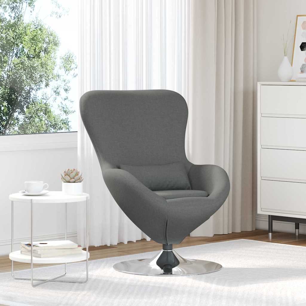 Eiersessel Hellgrau 63 x 73 x 90 cm Stoff