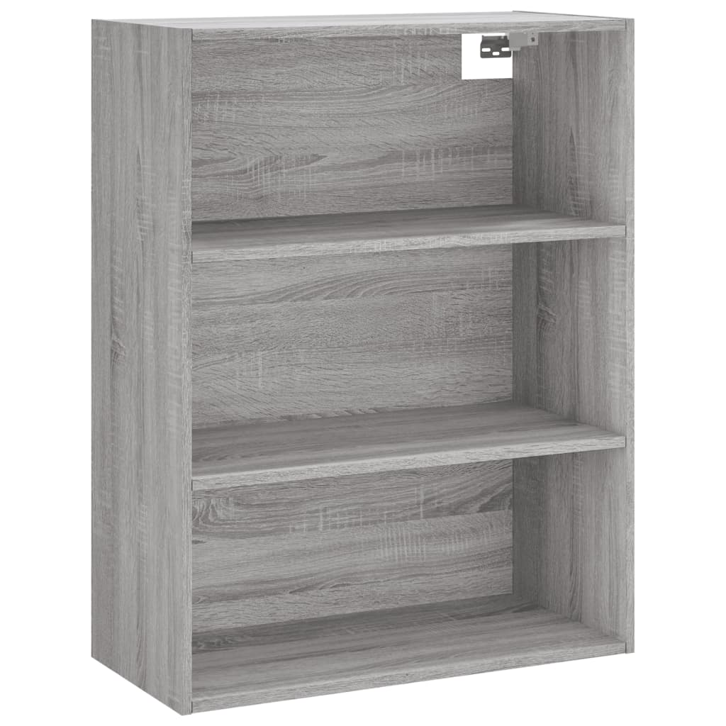 Highboard Betongrau 69,5x34x180 cm Holzwerkstoff