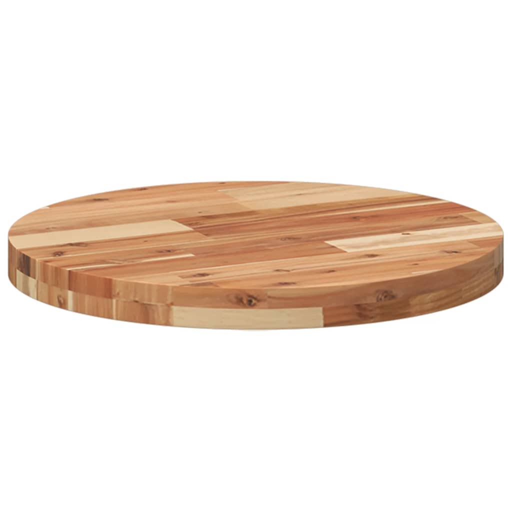 Tischplatte Rund Ø40x2 cm Massivholz Akazie